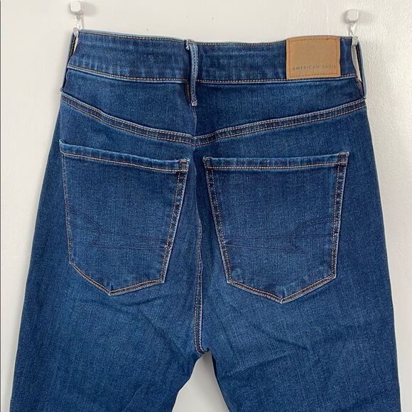 ⚫️American Eagle Outfitters Dark Blue Jeans women size 4 - Picture 8 of 8